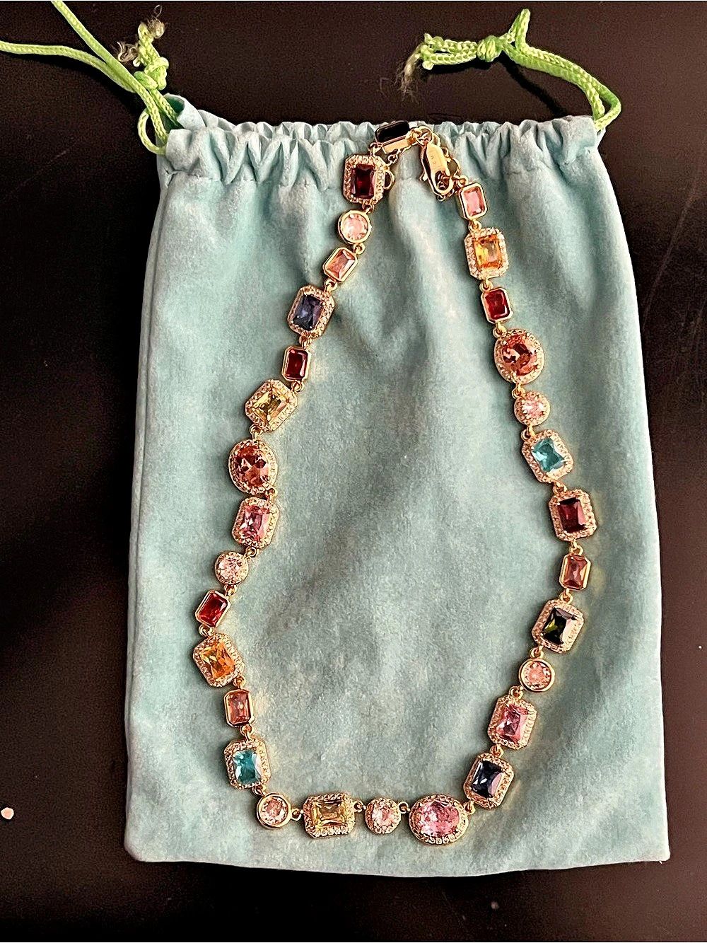 Christin Marie Studio Solstice Purely Gems Necklace Multicolor & Gold Like New